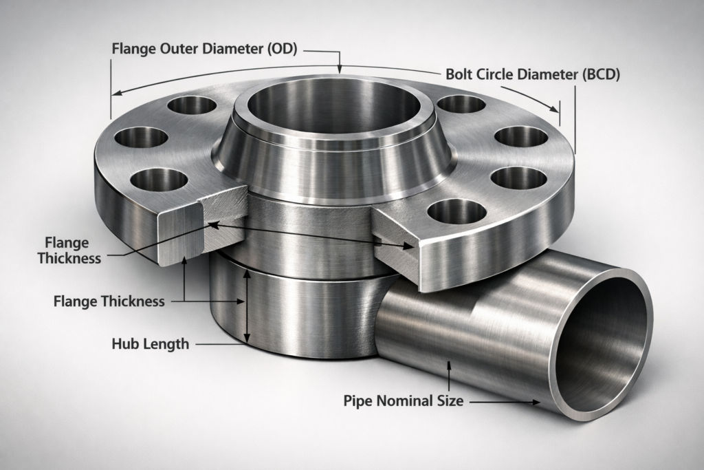 Weld Neck Flange Dimensions: A Guide to Specs and Standards